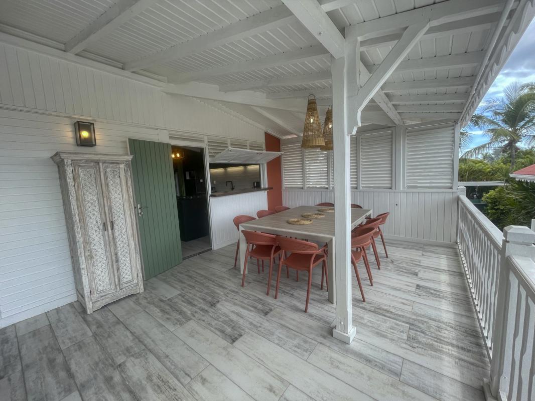 10.Location villa piscine vue mer Saint François  Guadeloupe_Terrasse